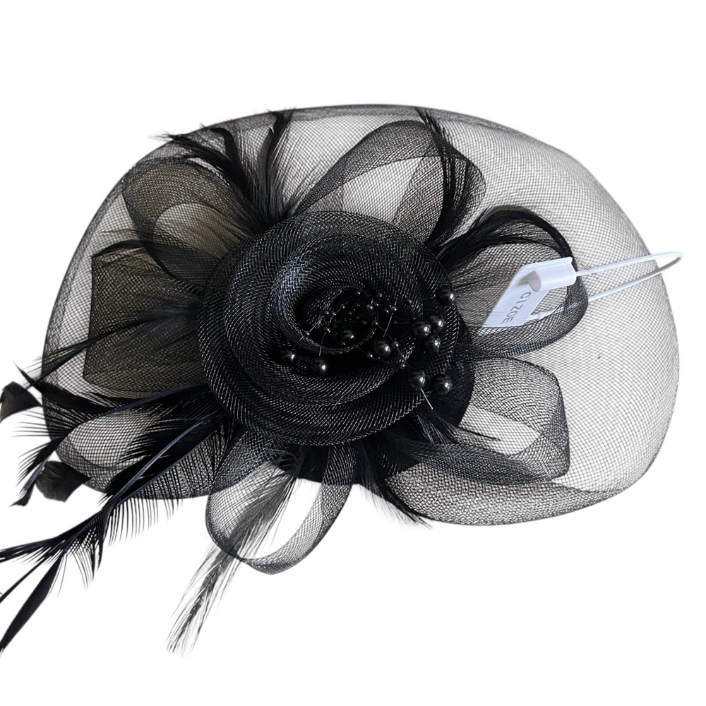 Elegant Black Fascinator Hat